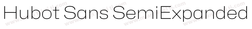 Hubot Sans SemiExpanded Light字体转换